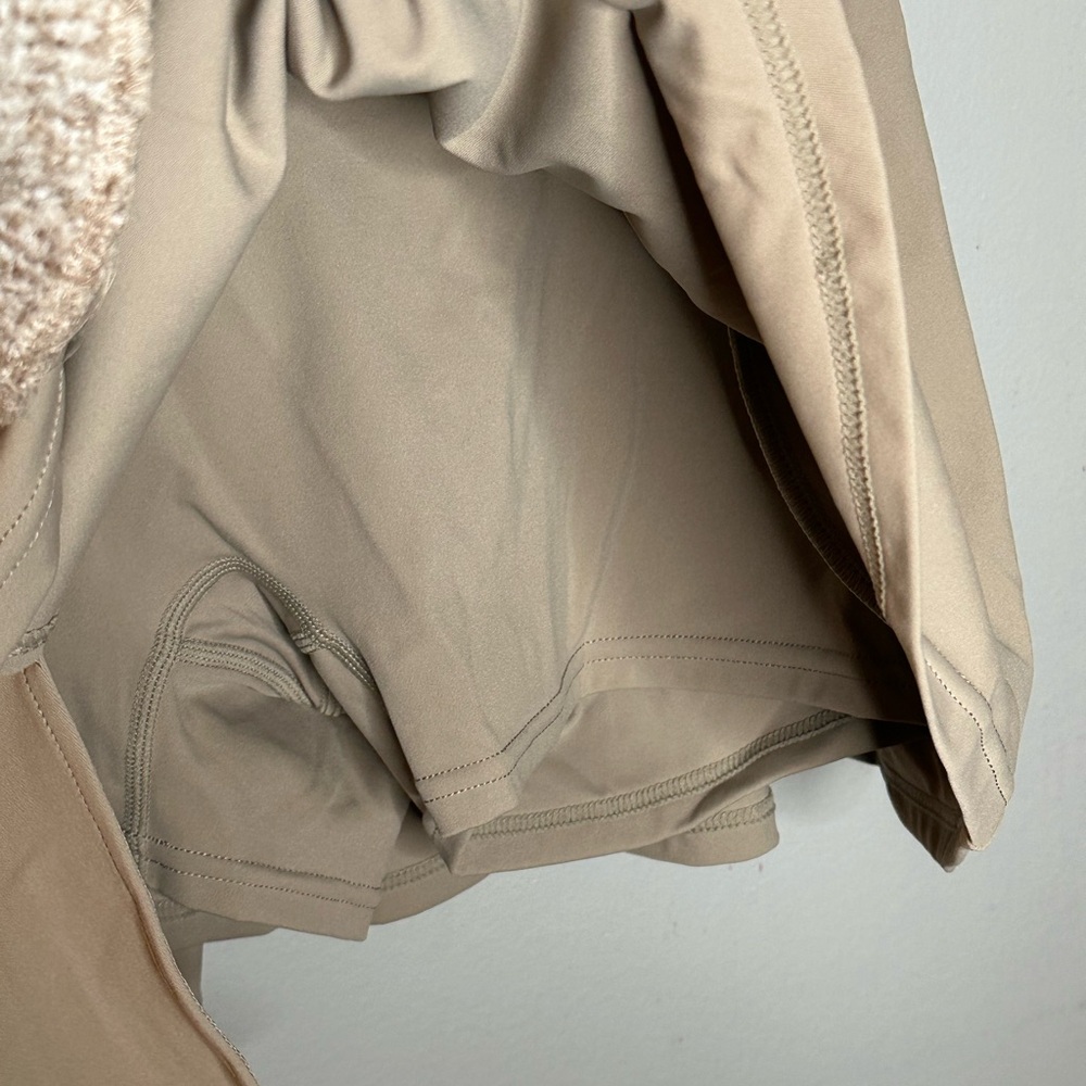 Tan High Waisted Tennis or Golf Skirt with Built in Shorts - Picture 7 of 7